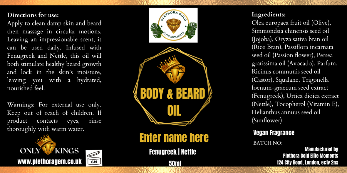 Body & Beard Oil Custom Gift